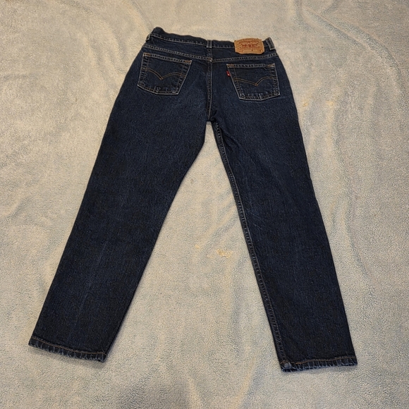 Vintage Levi's 512 Jeans Women's 6 (28x26) Dark Wash Denim Slim Fit Tapered Leg - Picture 11 of 14